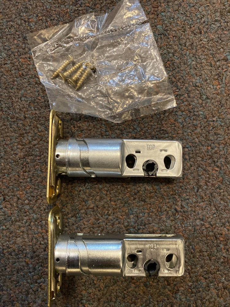 Schlage Rounded Corner Brass Finish Replacement Deadbolt Door Latch