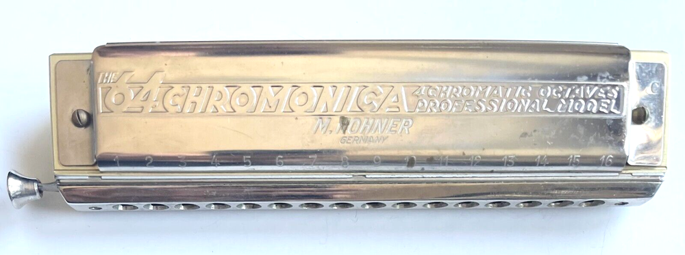HOHNER HARMONICA 64 CHROMONICA PROFFESSIONAL A4 OCTAVES GERMANY C +ORIGINAL CASE