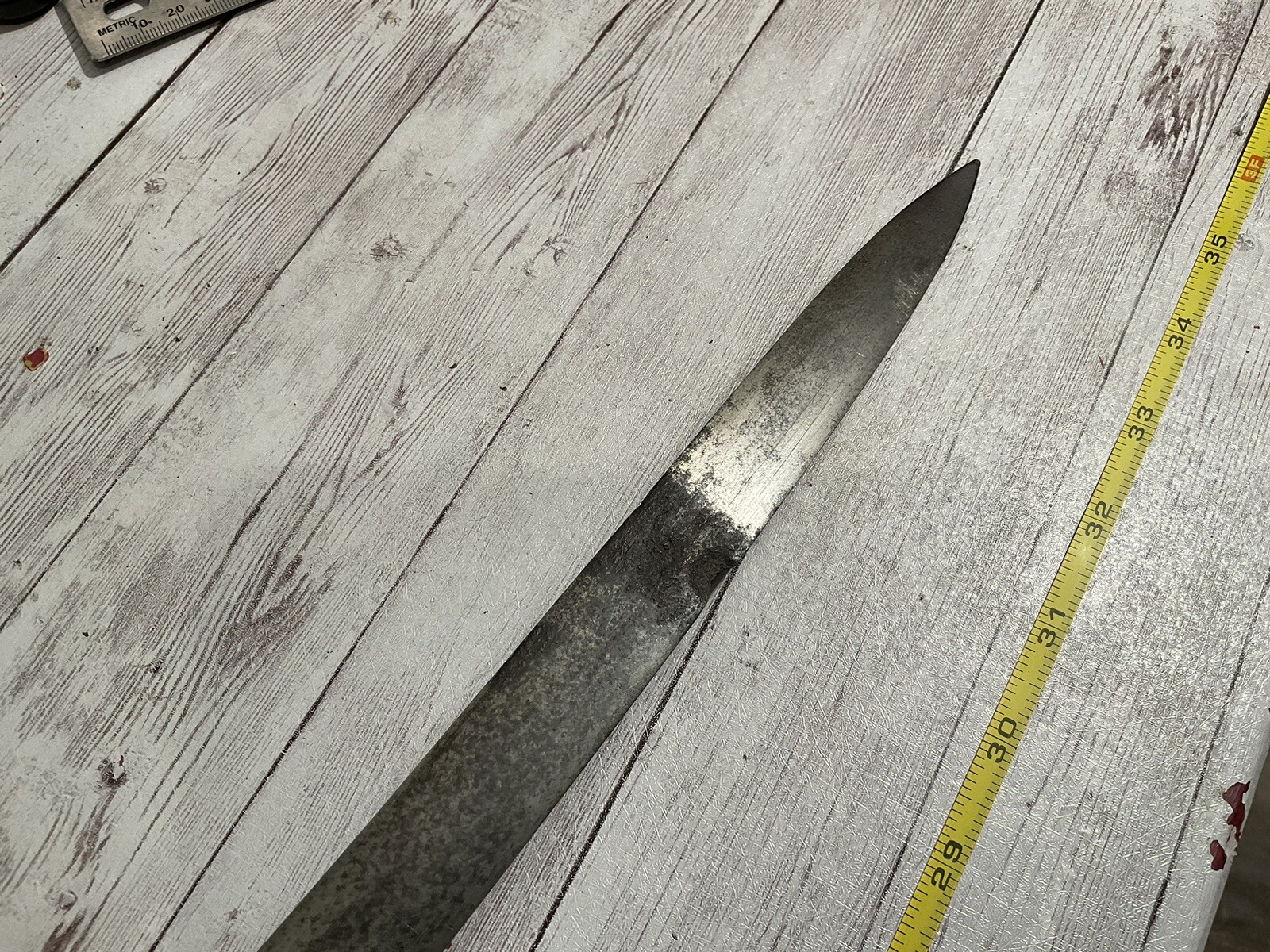 ORIGINAL CIVIL WAR BARN FIND CUSTOM USN OFFICER SWORD NAMED WITH METAL GRIP