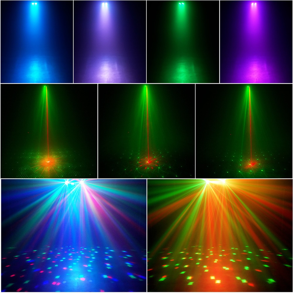Multi Function Lighting Stand System with LED Laser Strobe UV for Bar Party
