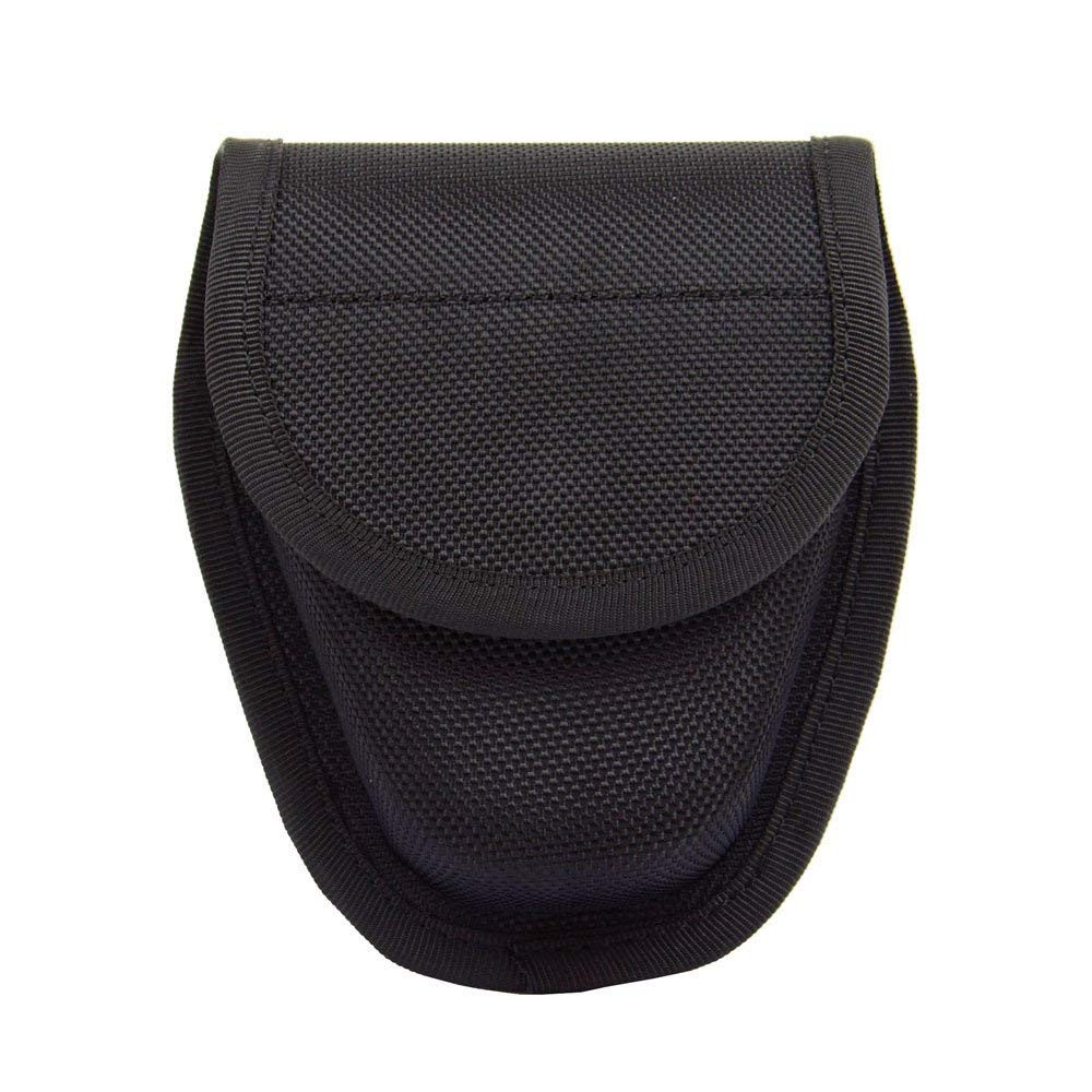 ROCOTACTICAL Molded Double Handcuff Case, Hidden Snap Nylon One Size, Black