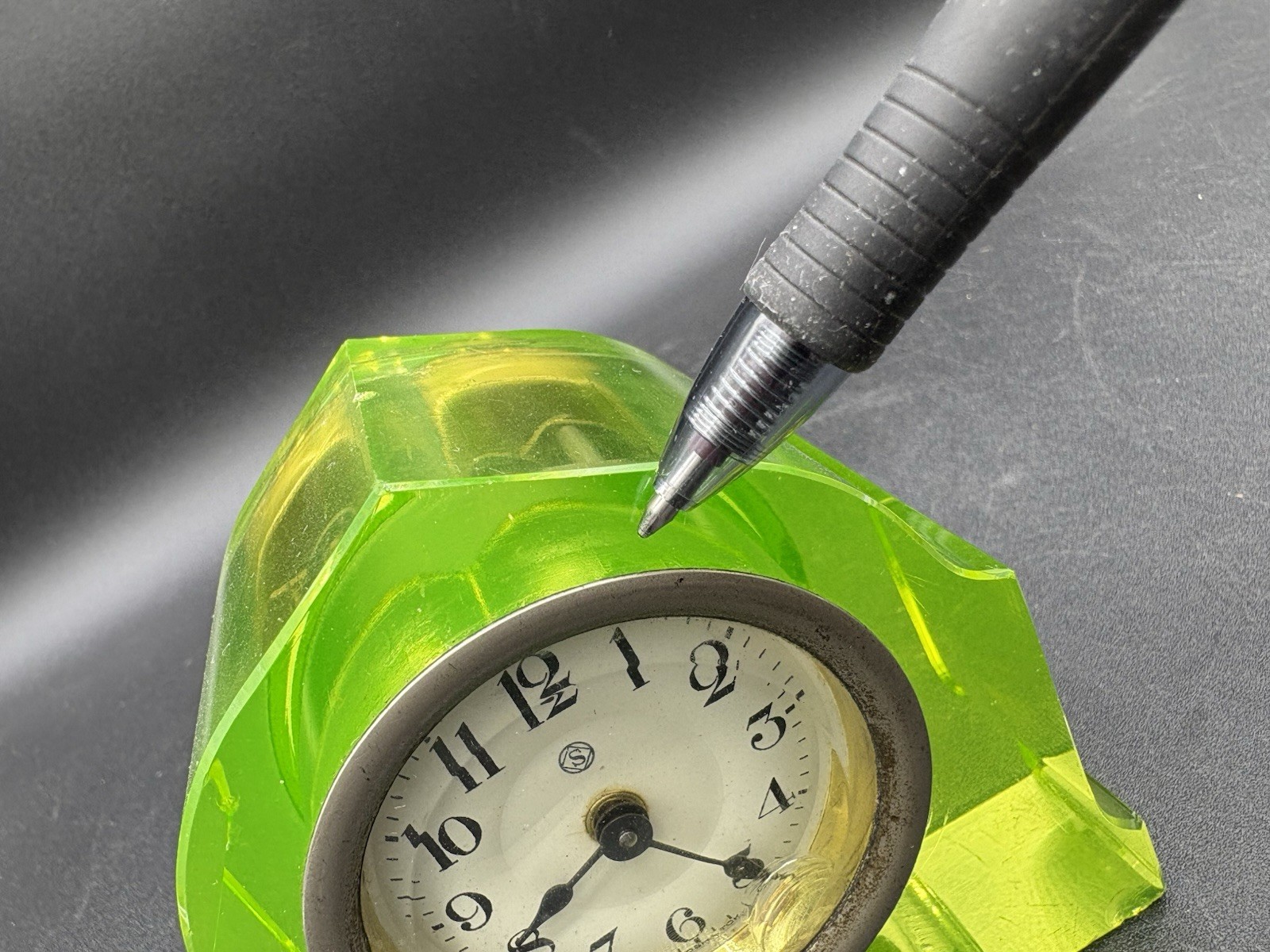 Uranium Glass Clock