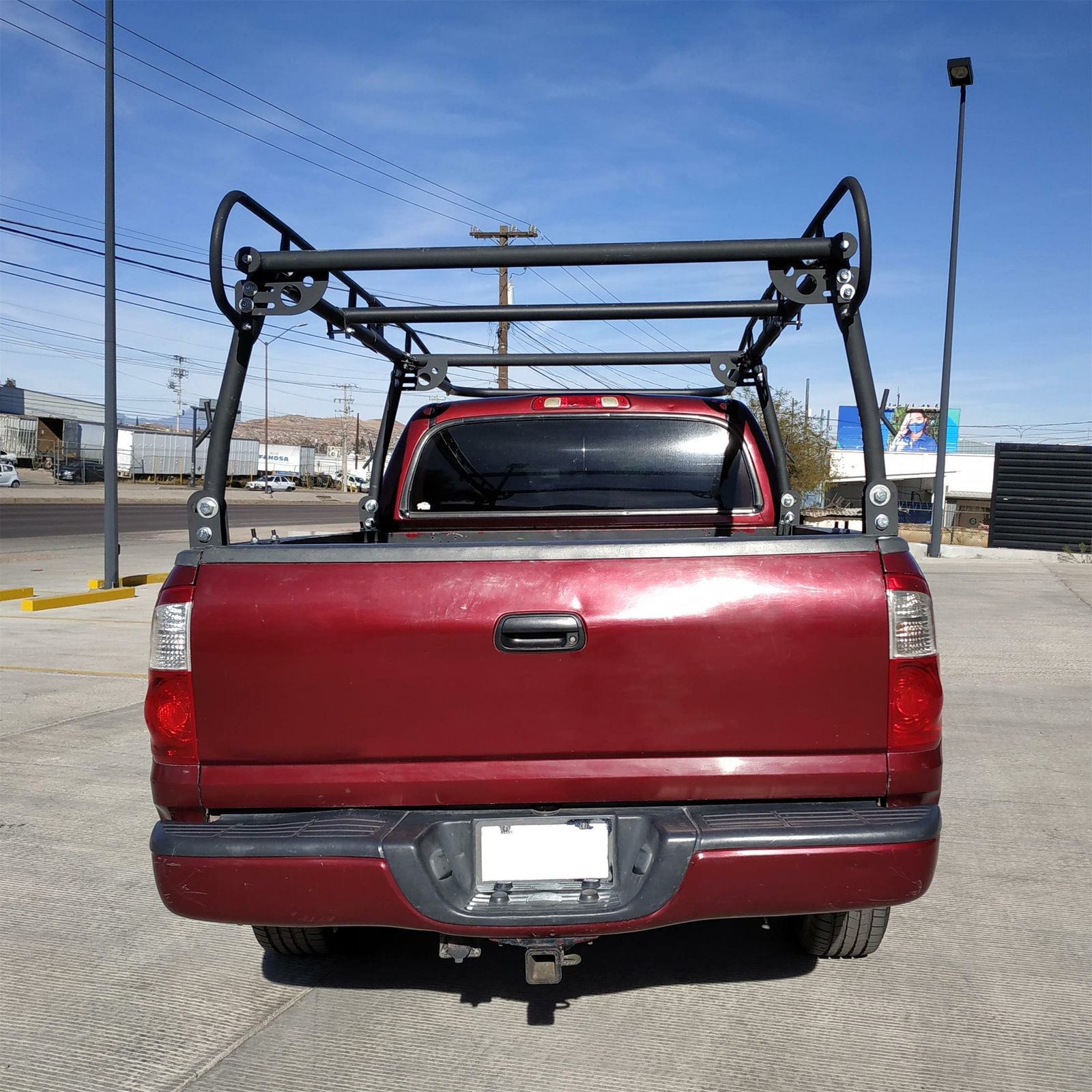 Adjustable Full Size Bed Truck Trunk Ladder Rack Pick Up Lumber Kayak Utility