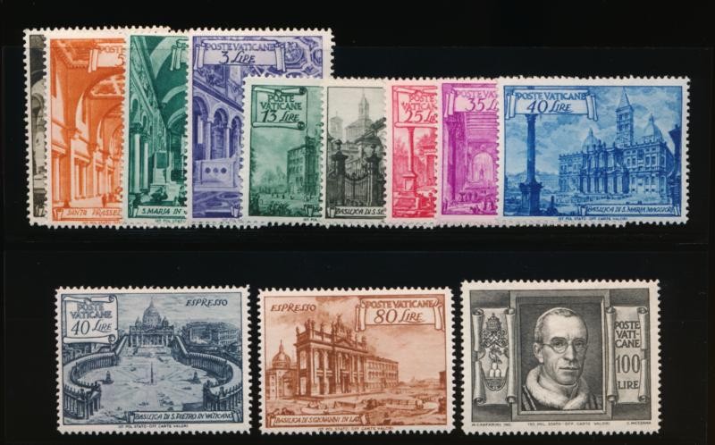 VATICAN 122-31,E11-E12 MINT HINGED