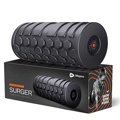 4 Speed Vibrating Foam Roller for Physical Therapy & Exercise - High Large
