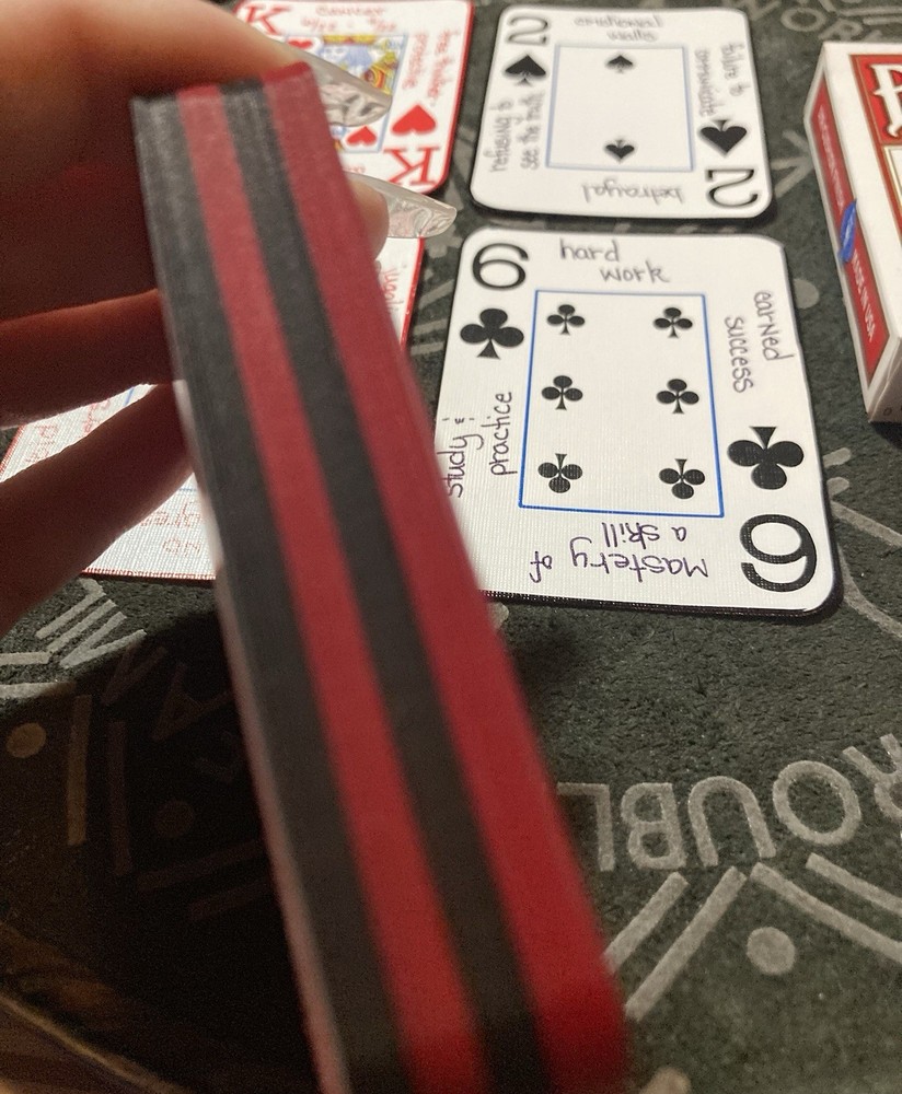 Playing Card Cartomancy Fortune Telling Divination Deck - Handwritten