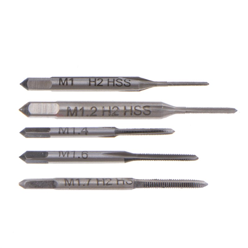 10Pcs M1 To M3.5 Machine Hand Tap Set HSS Thread Wire Tapping Threading Taps