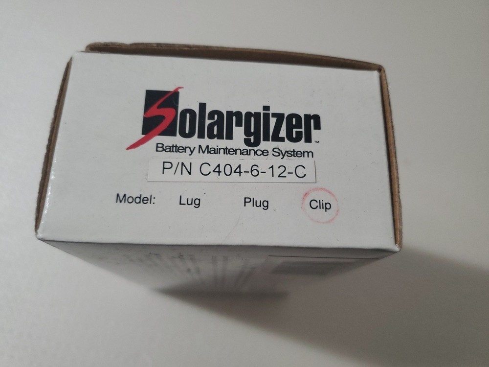 Solargizer Battery Maintenance System C404-6-12-C Clip