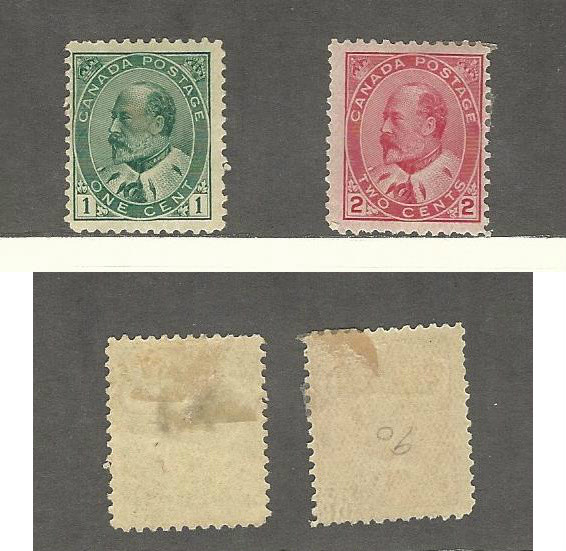 Canada, Postage Stamp, #89-90 Mint Hinged, 1903