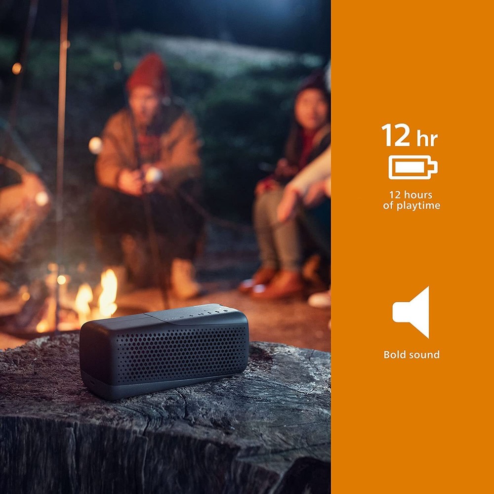 Philips S4807 Waterproof Wireless Bluetooth Speaker - Black