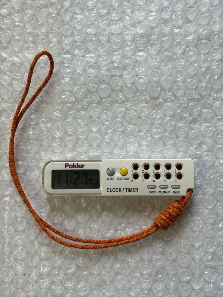 Polder 3-IN-1 Timer Clock & Stopwatch 898-90 Multi Function Tool w/ Lanyard