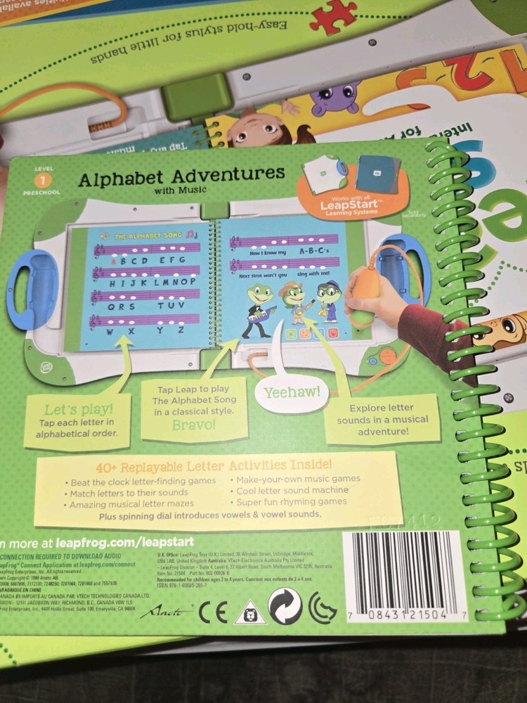 Leap Frog Leap Start Interactive Learning System For Active Minds + 1 Book NEW