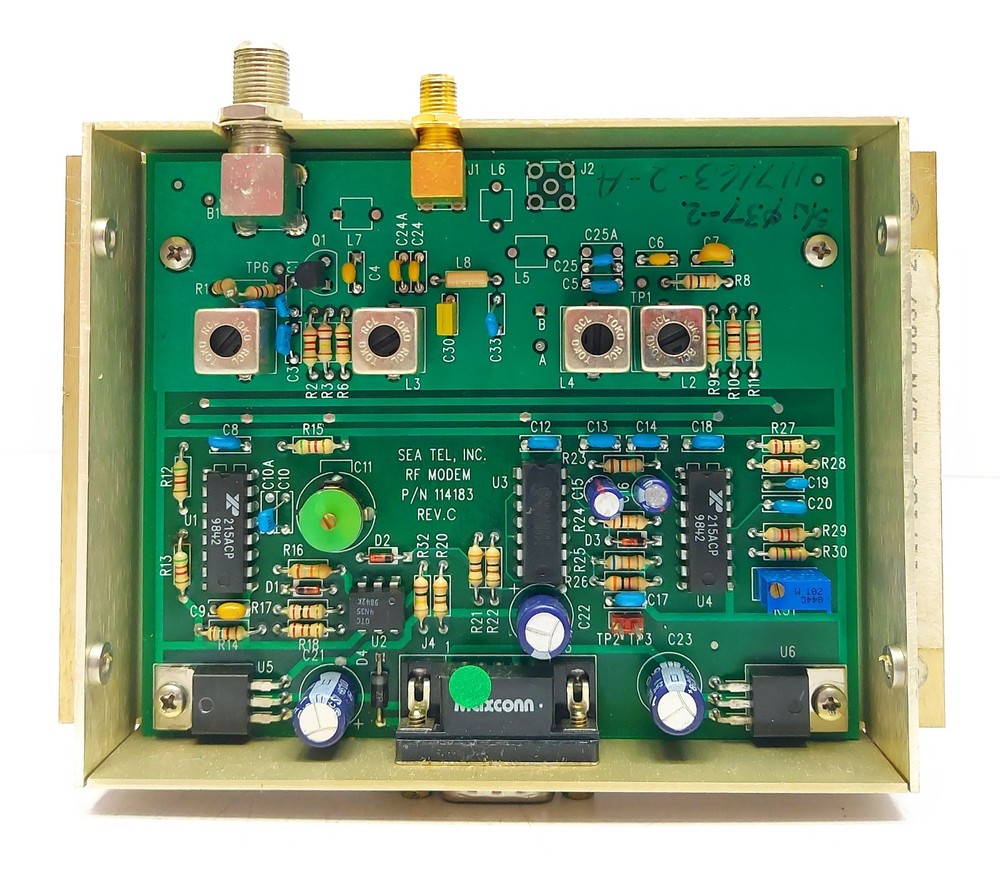 SeaTel RF Modem 117163-2 PCB 3 CH. RF MODEM 117168