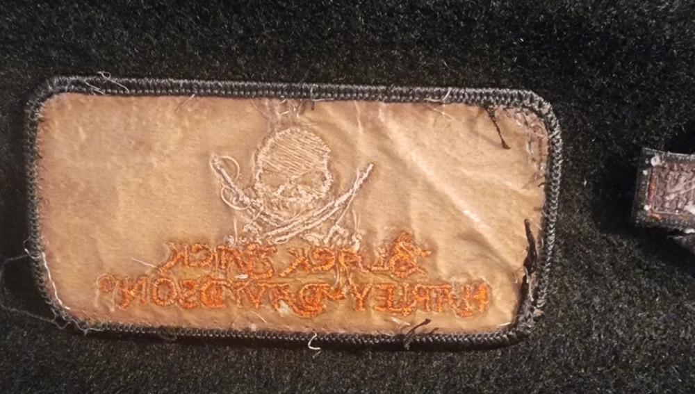 Vintage Blackjack Harley Davidson Patch & Logo Patch Plus Enough Friends Patch