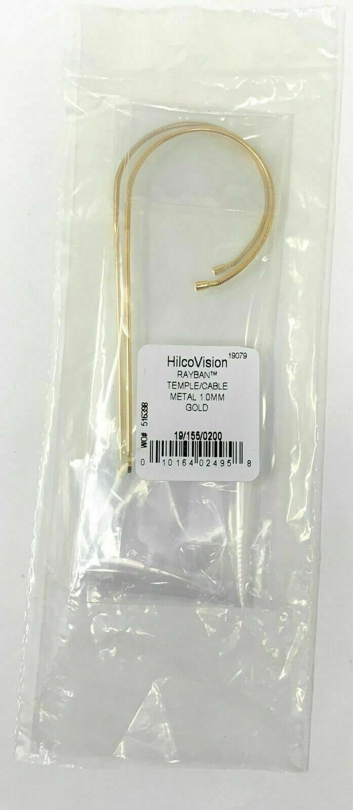 Gold Metal Cable Replacement Temples 155mm fits Aviator RB3025 3030 Sunglasses