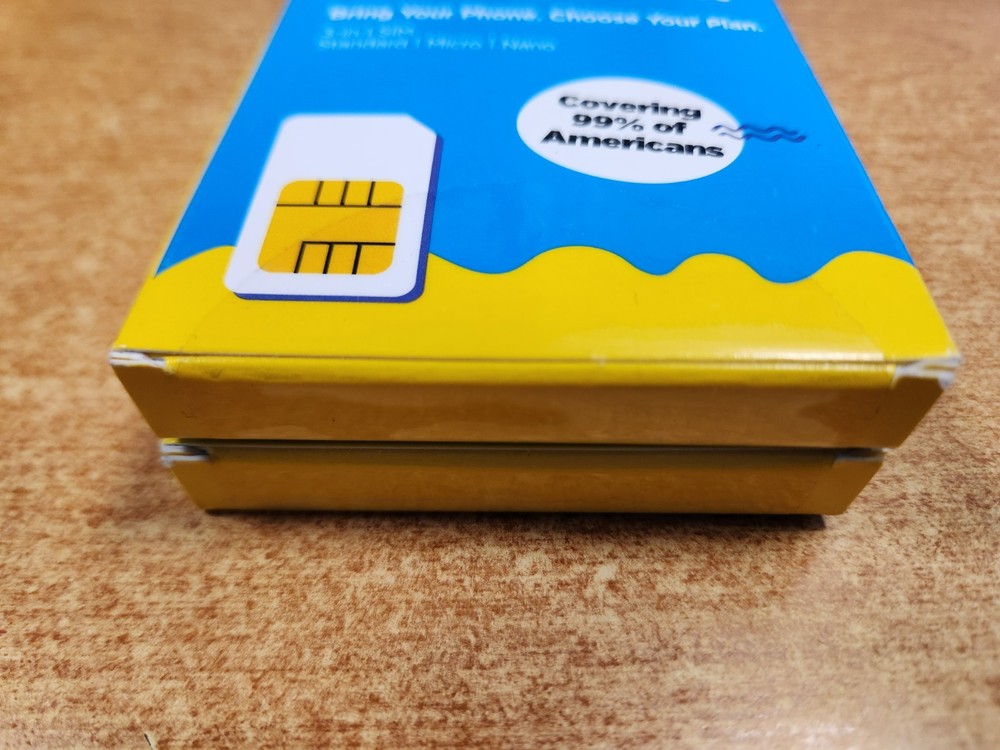 2 Pk: H2O Wireless SIM Starter Kit 3 In 1 SIM STANDARD/MICRO/NANO E16D