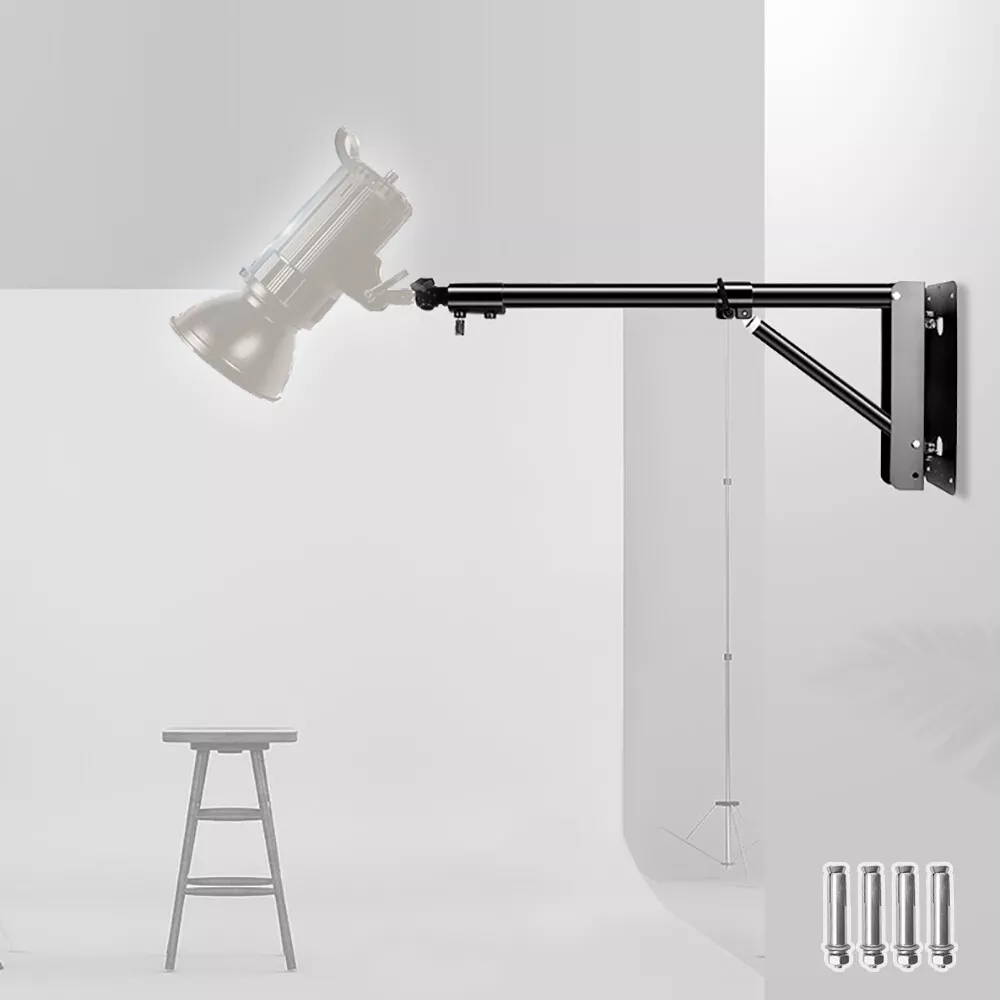 71" Wall Mount Triangle Boom Arm Photography Light Triangle Wall Mount Bracket