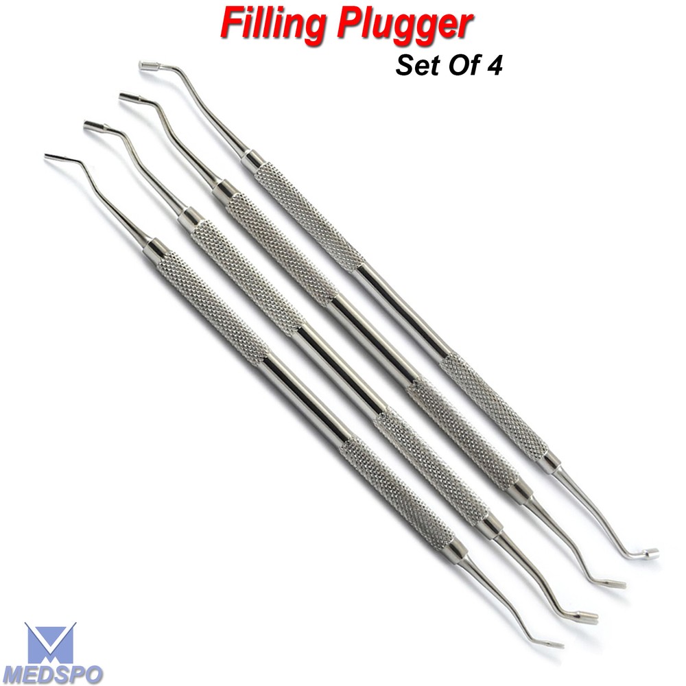 Dentists Filling Plugger Composite Flat Plastic Restorative Cavities Instruments