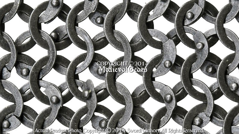 Functional Medieval Chainmail Legging Pair Flat Ring Wedge Riveted Alt SCA LARP