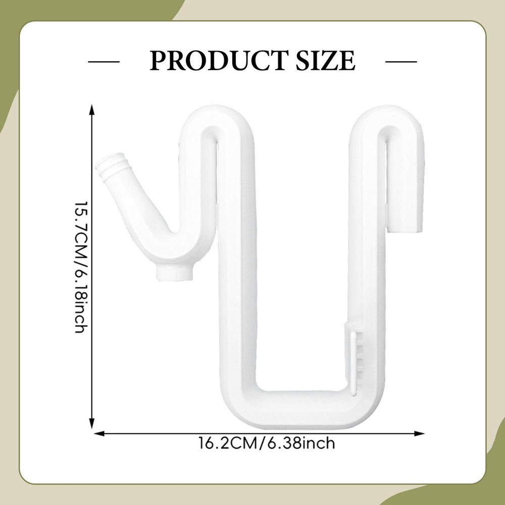 Bucket Overflow Pipe Leakproof Compact Sturdy Lightweight Barrel Overflow Pipe