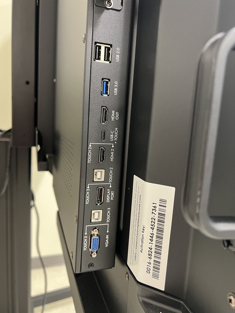 Promethean 75” Interactive TouchScreen Titanium Panel W/Optional Mobile Stand