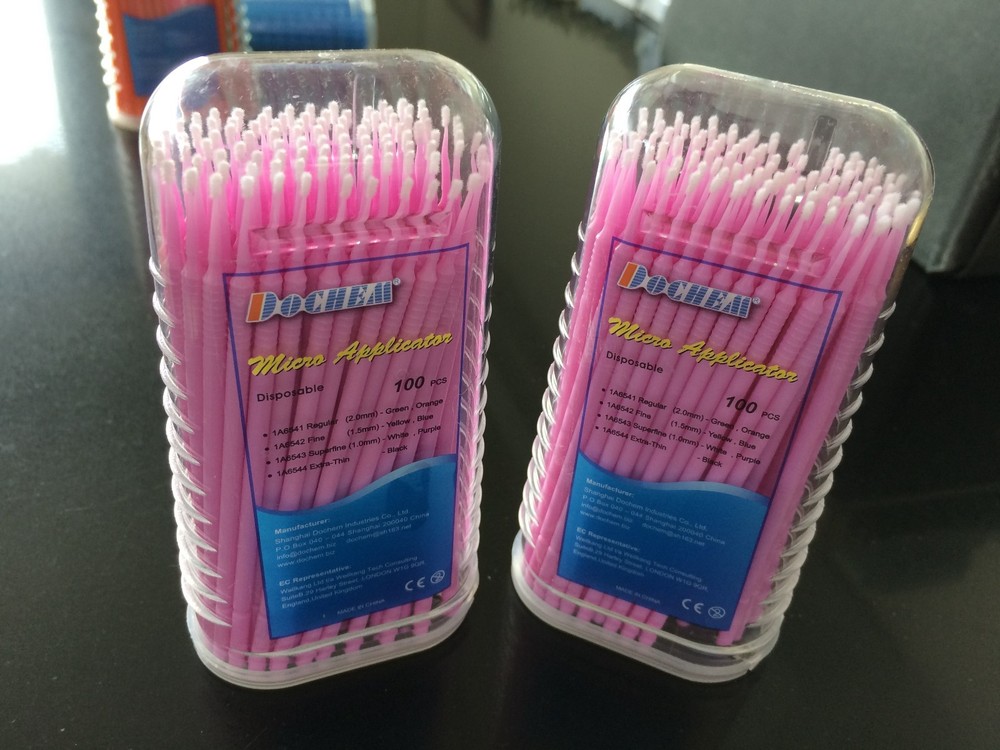 4 buckets Micro Applicator  super fine, 1.0mm 100pcs/bucket