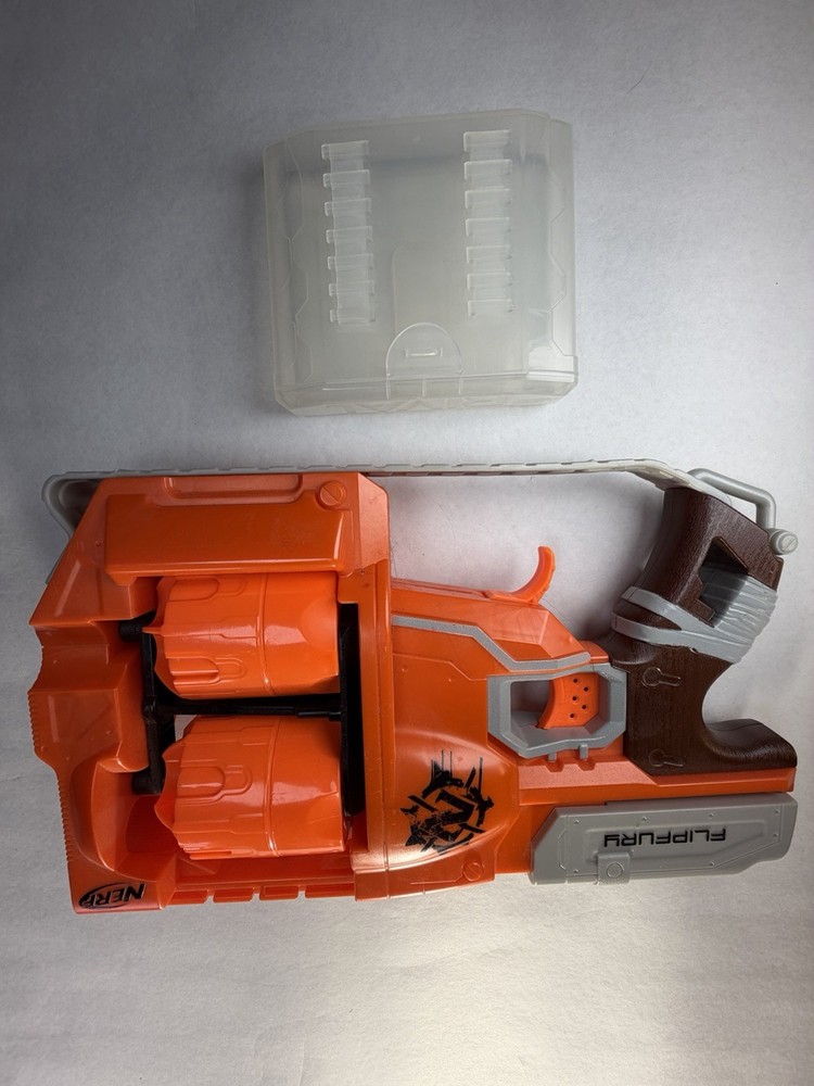 Nerf FlipFury Elite Blaster 10 Dart Flip Drum Tested Working