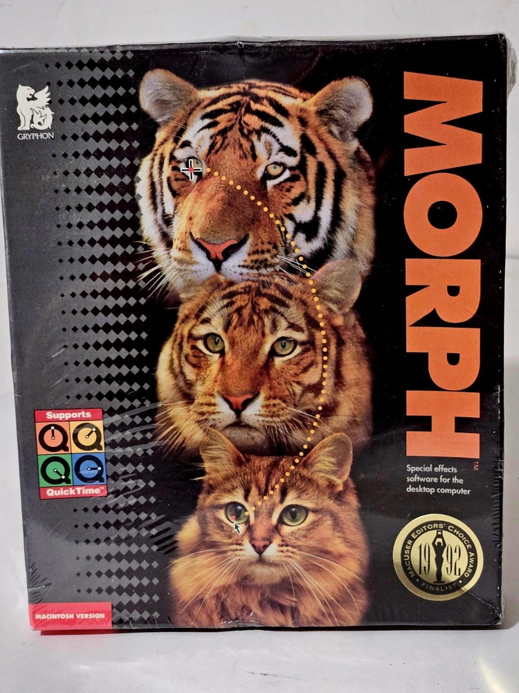 Gryphon Morph Special effects software Mac CD-ROM, 1992 Sealed Box Original