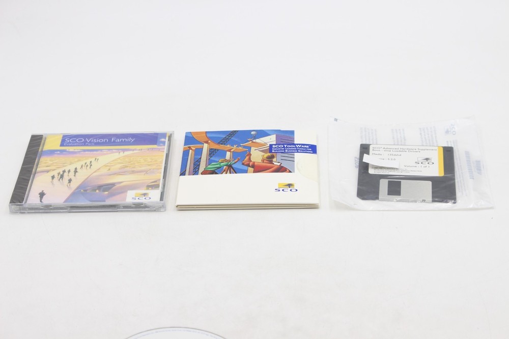 SCO OPENSERVER VERSION 5 Release ToolWare 1 INTERNATIONAL Media Kit Retail Box