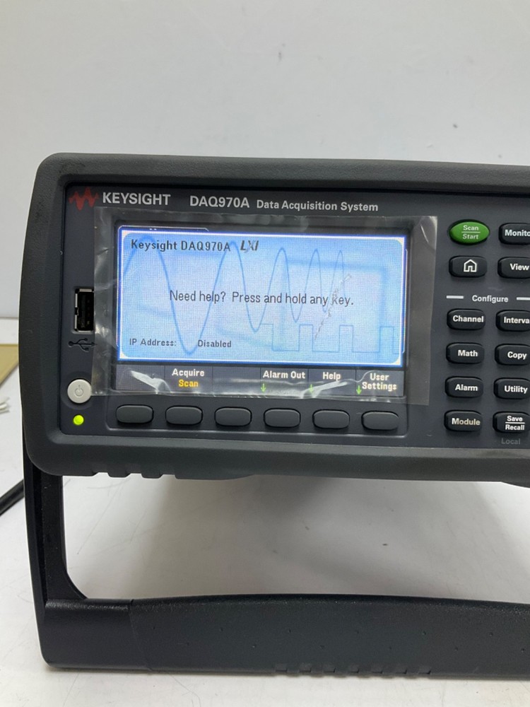 KEYSIGHT TECHNOLOGIES DAQ970A DATA ACQUISITION SYSTEM W/KEYSIGHT DAQM901A MODULE