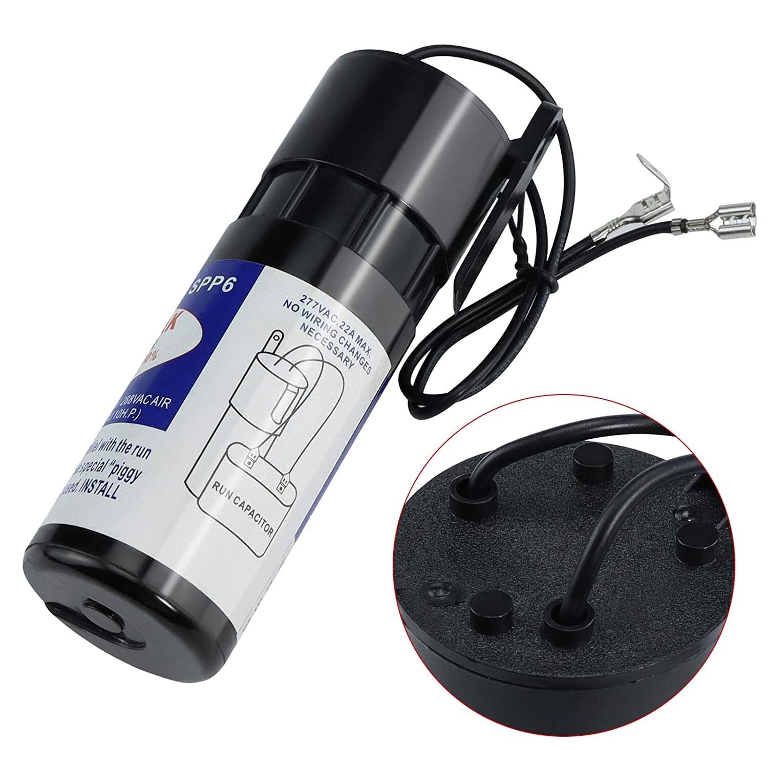 SPP6 SUPER BOOST AC Hard Start Capacitor Kit, 500% Torque Increase