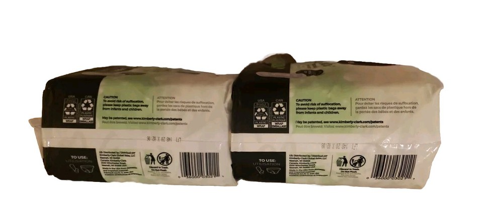 (2) U By Kotex "Security" Maxi Pads-22ct. Heavy Flow Absorbency