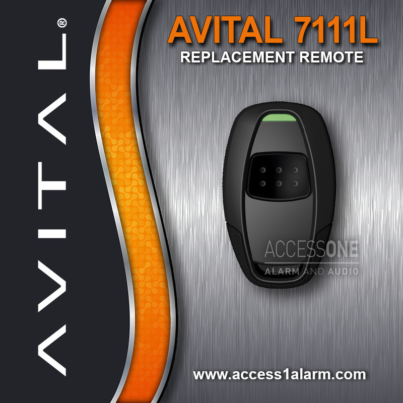 Avital 7111L 1-Button Remote Control Replacement Transmitter EZSDEI7111 7111T