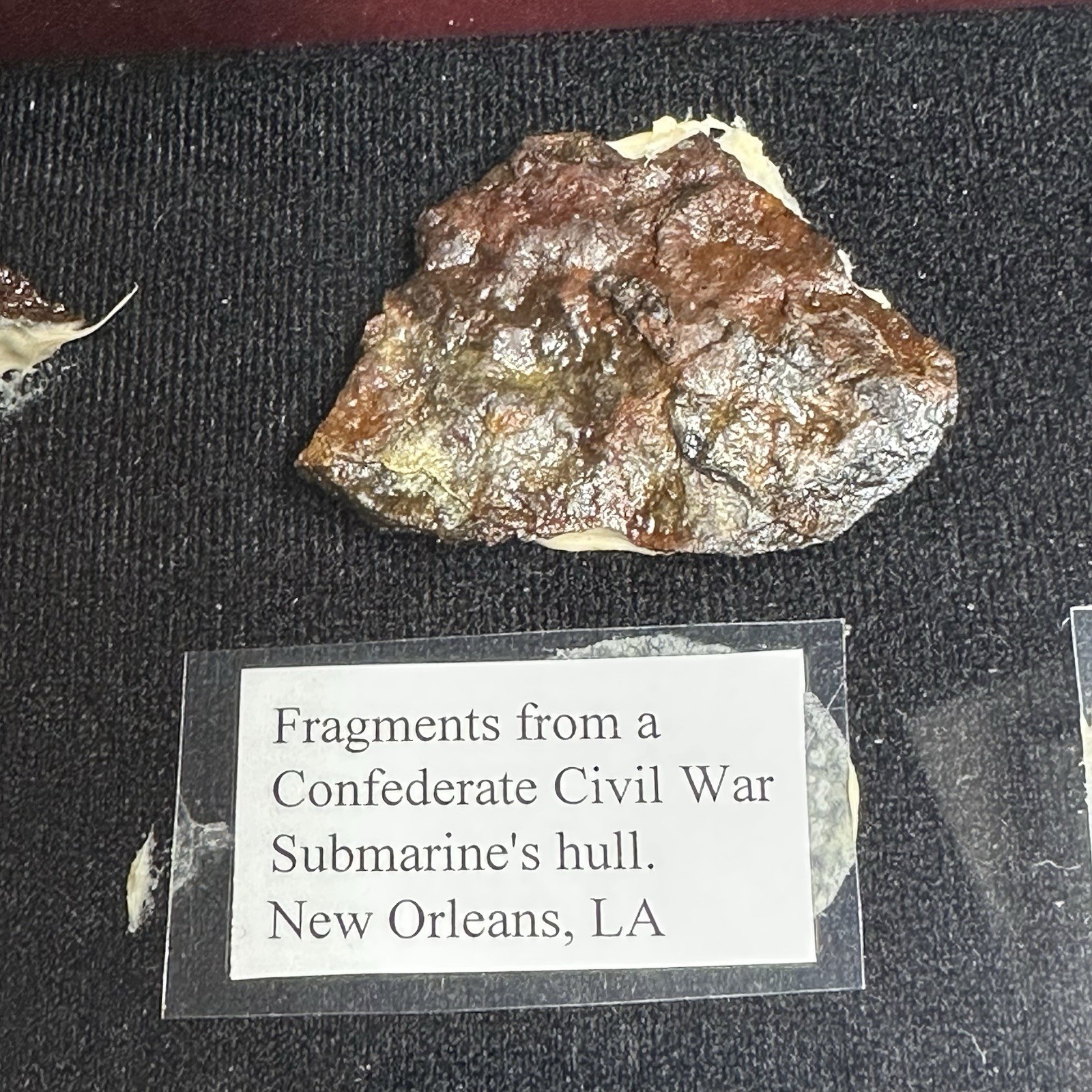 25+ Shipwreck Artifacts in Display Case USS Olympia Pocahontas Civil War Era