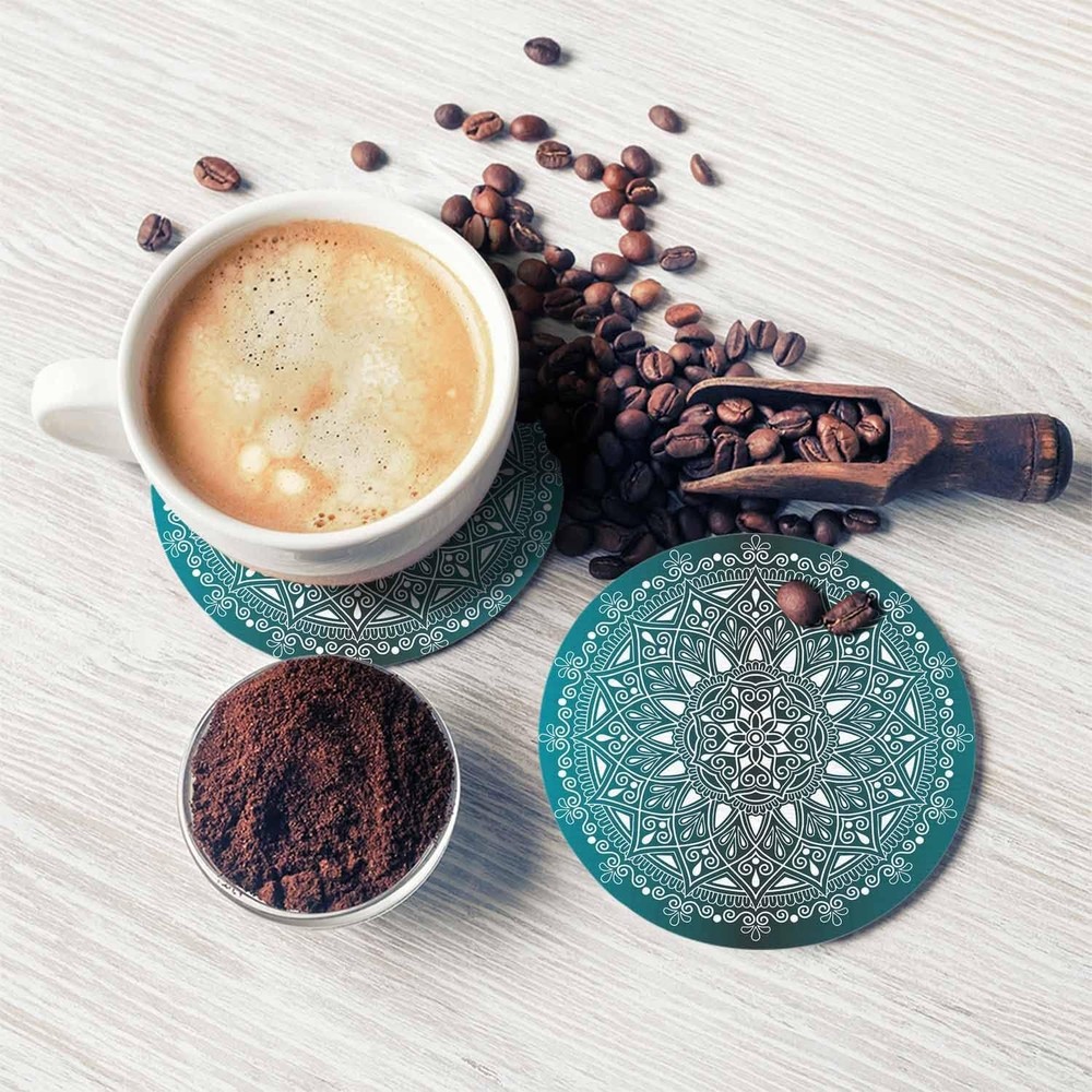 Mandala Pattern Coasters for 4''x4'',