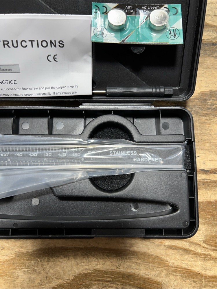 Digital Caliper Measuring Tool, 6 Inch Caliper Tool with Large LCD Screen, Ea...