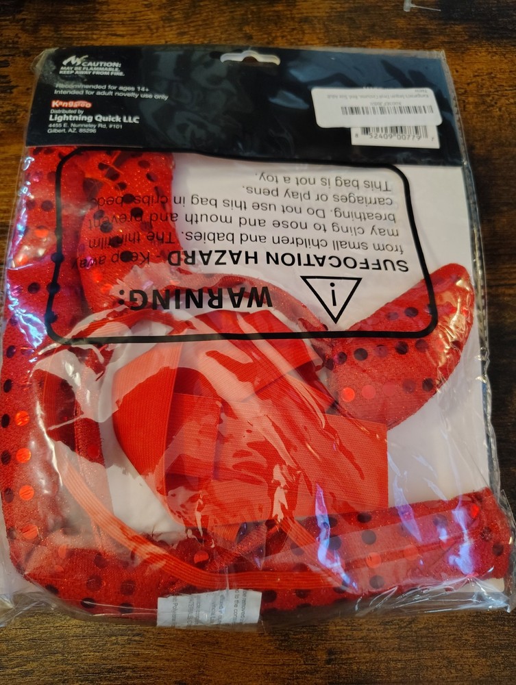 KANGAROO Sequin Devil Accessory Kit For Costume Cosplay New