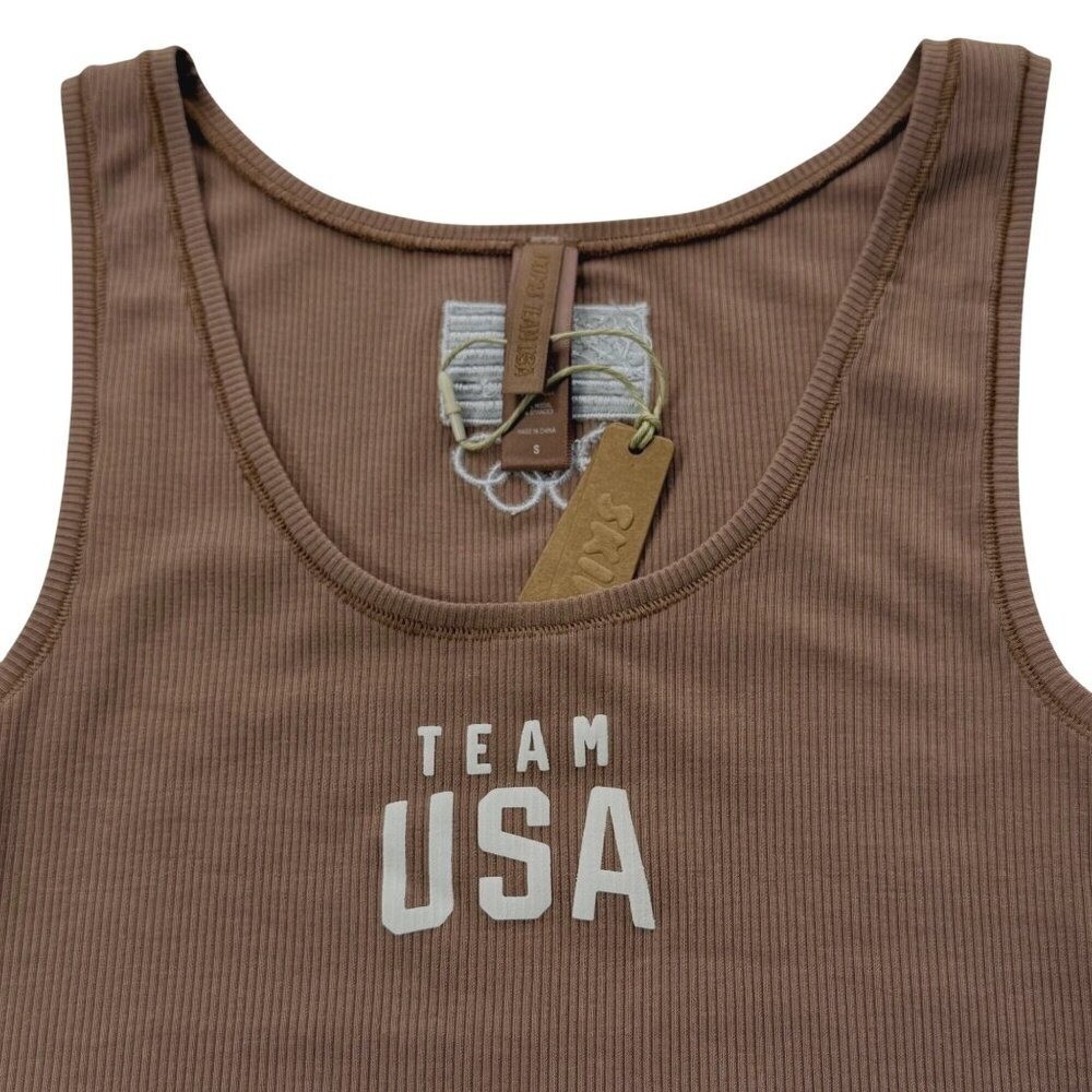 SKIMS Soft Lounge Rib Tank + Thong Team USA Sienna Small