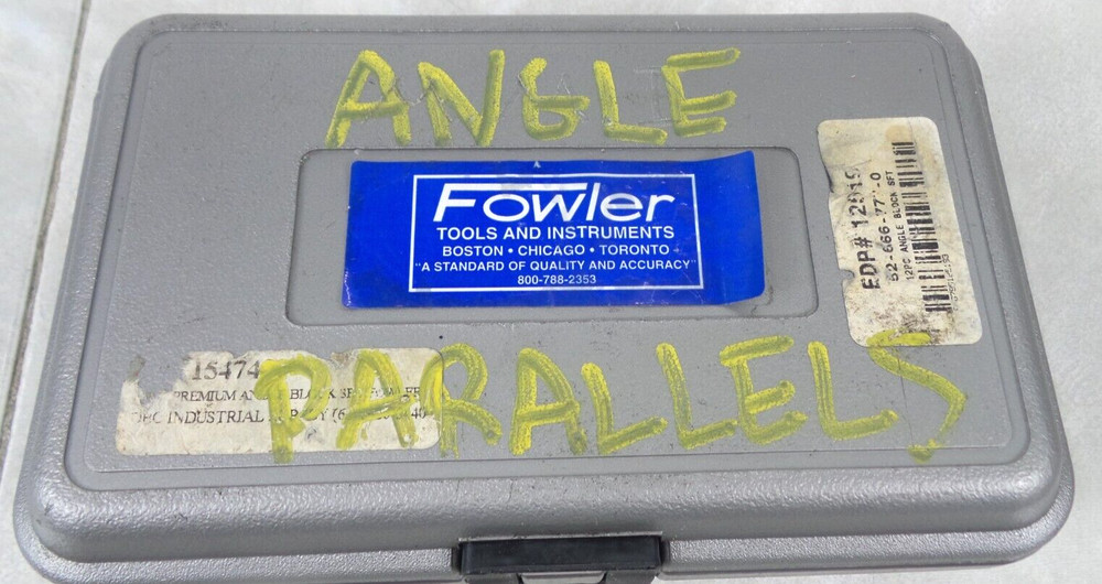 FOWLER 12PC ANGLE BLOCK SET (G123276-2 (IR) EE-8)