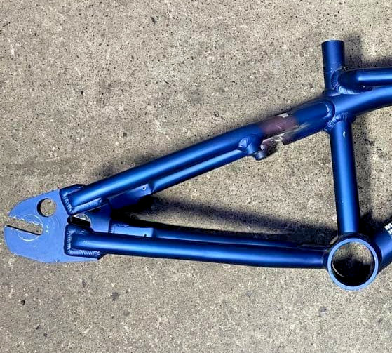 MAGICFRUITS Derringer BMX Aluminum Frame Blue Anodized Weld Repaired PlatformTyp