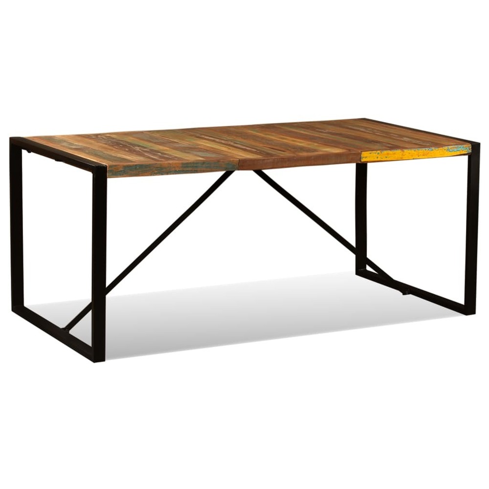 Dining Table Kitchen Table Dining Room Dinner Table Solid Reclaimed Wood vidaXL