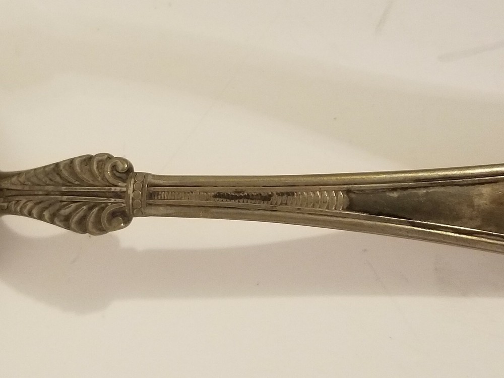 1880 Gorham Princess Louise Silverplate Mono Table Spoon