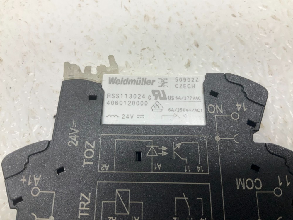 Weidmueller RSS113024 Solid State Relay 1122880000 TRZ 24VDC 1CO (TSC)