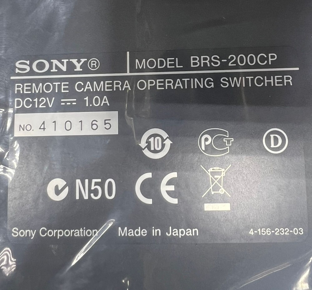 Sony BRS-200 Remote Camera Operating Switcher with Multi-Viewing Function