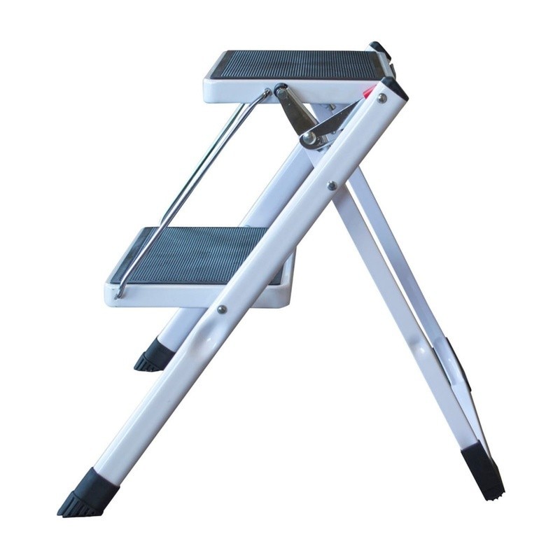 Two Step Mini Step Ladder Folding Utility Stool Compact Design Home Use