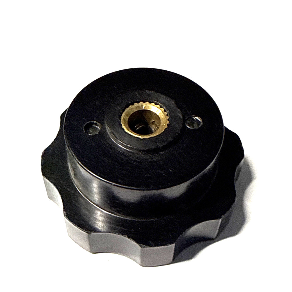 one knob OD=40 mm H=20 mm with double locking screws BLACK