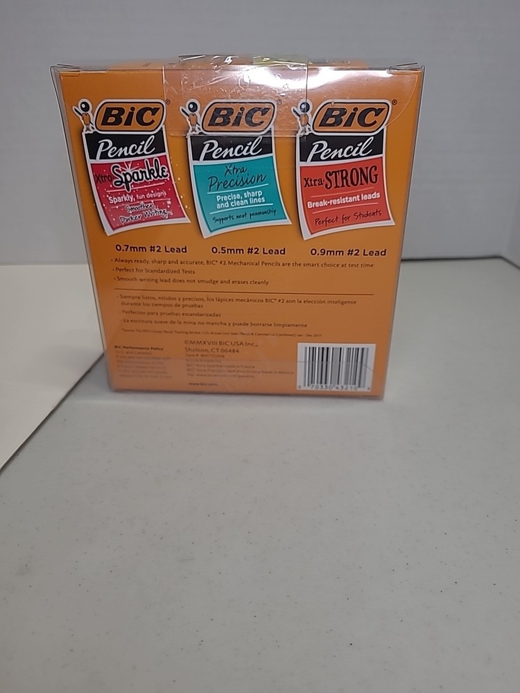 BIC Mechanical Pencil Variety Pack, Assorted Size, 60-Count (M)