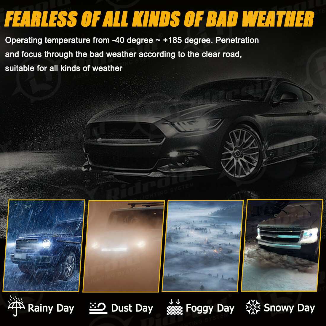 Halo 4.5" LED Fog Lights Passing Lamp For Pontiac Firebird Trans Am 1993-2002