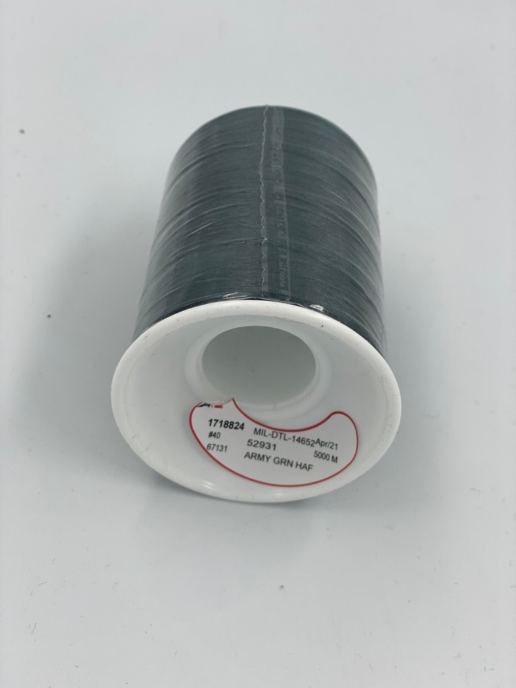 A&E Embroidery Thread - ARMY GRN HAF - 52931 - 5000M - POLY #40