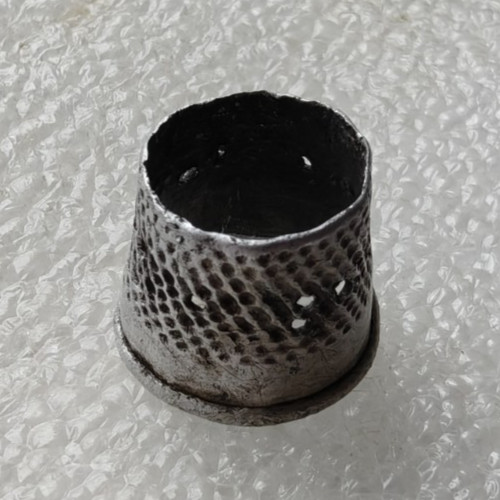 Antique Old Silver Thimble D2